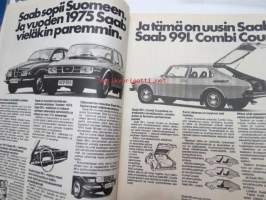 Tuulilasi 1974 nr 10, sis. mm. seur. artikkelit / kuvat / mainokset; Koeajo Alfasud ti, Akkutesti, Veikko Huovinen koeajoi Honda ATC mönkiäisen - kirjailijan