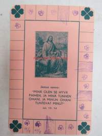 Turun MIkaelinseurakunta, pyhäkoulupassi 1960-61