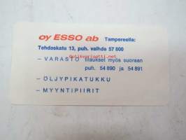 Esso Öljypikatukku kortti nr 459 / Hatanpään Kenkätehdas Oy