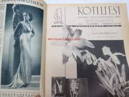 Kotiliesi 1937 nr 3 helmikuu I, sis. mm. seur. artikkelit / kuvat / mainokset; Kansikuva Karin Vikstedt; Neovius ryijyjä,