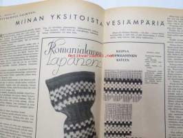 Kotiliesi 1937 nr 3 helmikuu I, sis. mm. seur. artikkelit / kuvat / mainokset; Kansikuva Karin Vikstedt; Neovius ryijyjä,