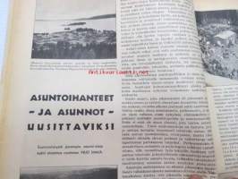 Kotiliesi 1937 nr 5 maaliskuu I, sis. mm. seur. artikkelit / kuvat / mainokset; Kansikuva piirtänyt Lea Jännes, Kaisa Kallio, Asuntoihanteet - ja asunnot -