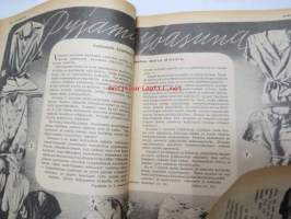 Kotiliesi 1937 nr 5 maaliskuu I, sis. mm. seur. artikkelit / kuvat / mainokset; Kansikuva piirtänyt Lea Jännes, Kaisa Kallio, Asuntoihanteet - ja asunnot -