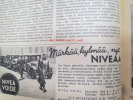 Kotiliesi 1937 nr 5 maaliskuu I, sis. mm. seur. artikkelit / kuvat / mainokset; Kansikuva piirtänyt Lea Jännes, Kaisa Kallio, Asuntoihanteet - ja asunnot -