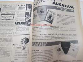 Kotiliesi 1935 nr 18 syyskuu II, sis. mm. seur. artikkelit / kuvat / mainokset; Kansikuva piirtänyt Martta Wendelin, Oxygenol, Soitonopetus - tarvitsevatko