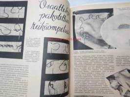 Kotiliesi 1935 nr 8 huhtikuu II, Käsityö -liite mukana ( ryijy-aihettta). Kansikuva Martta Wendelin (tyttö ja pajunkissat) Puijo tulitikut, Partolan Kenkätehdas