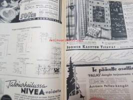 Kotiliesi 1935 nr 5 maaliskuu I, sis. mm. seur. artikkelit / kuvat / mainokset; Kansikuva piirtänyt Martta Wendelin, Gallen-Kallela Kalevala-taulujäljennöksiä