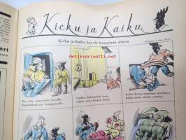 Kotiliesi 1935 nr 5 maaliskuu I, sis. mm. seur. artikkelit / kuvat / mainokset; Kansikuva piirtänyt Martta Wendelin, Gallen-Kallela Kalevala-taulujäljennöksiä