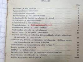 Muistiinpanovihko, varusmiehelle tarkoitettu ohjekirja ja yhdistetty muistiinpanovihko, sodanjälkeiseltä ajalta, kenraali Heiskasen ollessa Puolustusvoimain