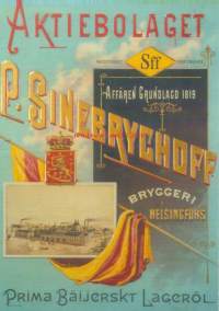 Sinebrychoff Bryggeri Helsingsfors - reprint postikortti maksikortti blanco