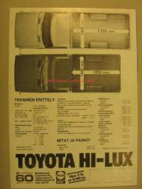 Toyota Hi-Lux vm. 1978 myyntiesite  Painokoodi 46 A S 9.77