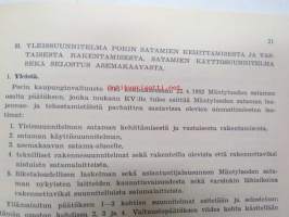 Tutkimus Porin satamasta - A. Katsaus Porin satamien valtakunnalliseen asemaan sekä satamien nykyisiin liikentellisiin ja teknillisiin oloihin B. Yleissuunnitelma