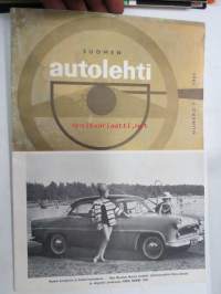 Suomen autolehti 1961 nr 9, sis. mm. seur. artikkelit / kuvat / mainokset; Kansikuva Simca Ariane - Miss Maailma Marita Lindahl, Näin USA:ssa, 2-pyöräinen Ford