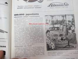 Suomen autolehti 1961 nr 9, sis. mm. seur. artikkelit / kuvat / mainokset; Kansikuva Simca Ariane - Miss Maailma Marita Lindahl, Näin USA:ssa, 2-pyöräinen Ford