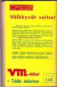 K.T. McCall n:o 14 - Välkkyvät veitset - Dekkari-Buchananin seikkailuja, 1964. Hurjistunut härkälauma ja hemaiseva Donna Maria.