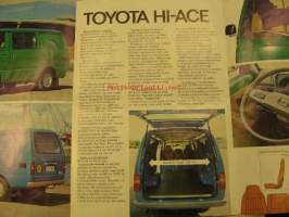 Toyota Hi-Ace vm. 1978 myyntiesite (taittunut)
