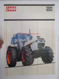 David Brown Case 1594, 1694 traktori -myyntiesite / tractor sales brochure, in finnish