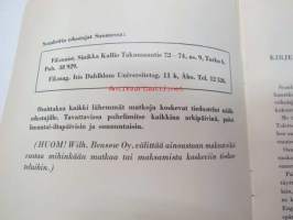 Englantiin kesällä 1963 Scanbritin kautta / kielenopiskelumatkoja perhemajoituksella -myyntiesite