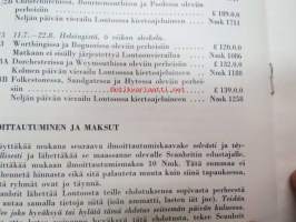 Englantiin kesällä 1963 Scanbritin kautta / kielenopiskelumatkoja perhemajoituksella -myyntiesite