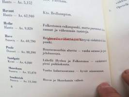 Englantiin kesällä 1963 Scanbritin kautta / kielenopiskelumatkoja perhemajoituksella -myyntiesite