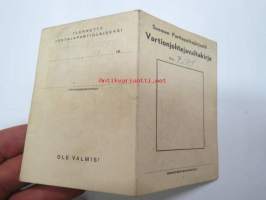 Partio - Suomen Partiopoikajärjestö / Vartionjohtajavaltakirja nr 7 / V-S 1948, allekirjoitukset Ukko Kivistö &amp; Aaro Lehtilä