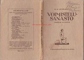 Voimistelusanasto sanoin ja kuvin 1. 1925.  Järjestys-, vapaa- ja sauvaliikkeet. AEverstiluutnantti Kustaa Emil Levälahti (e. Gustaf Emil Mulli,