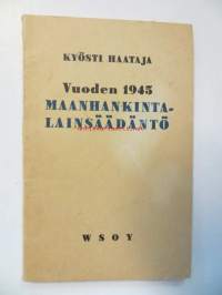 Vuoden 1945 maanhankintalainsäädäntö