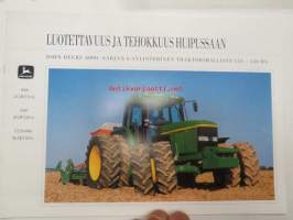 John Deere 6000 -sarjan 6 sylinterinen traktorimallisto 110-130 hv -myyntiesite