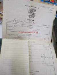 Mätbrev nr 8889 Lastpråmen &quot;Johan Skeppstedt&quot; hemmahörande i Dalsbruk -lastiproomun mittakirja