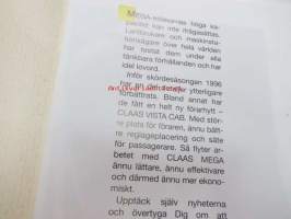 Claas Mega skördetröska (leikkuupuimuri) -myyntiesite ruotsiksi