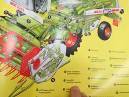Claas Mega skördetröska (leikkuupuimuri) -myyntiesite ruotsiksi