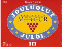 Jouluolut III Mercur  - olutetiketti