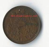 Latvia 2 Santimi 1922  kolikko