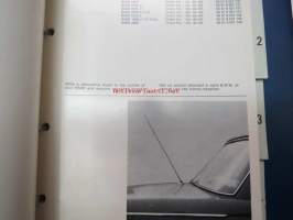 BMW 1500 lisävaruste- / optioluettelo