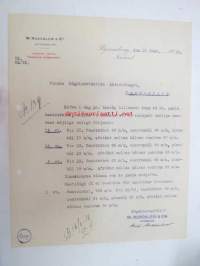 W. Rosenlew &amp; Co Ab, 10.2.1916 -asiakirja