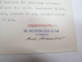 W. Rosenlew &amp; Co Ab, 10.2.1916 -asiakirja