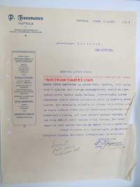 P. Kuosmanen, Huttula, 18.10.1921 -asiakirja