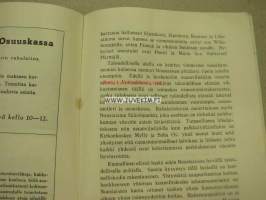 Varsinais-Suomen Nuorisoseurain Keskusseuran ja Nousiaisten Nuorisoseuran Kesäjuhlat Nousiaisissa 1939 Juhlaopas