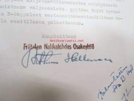 Friitalan Nahkatehdas Oy, Ulvila, 26.5.1944 -asiakirja