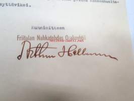 Friitalan Nahkatehdas Oy, Ulvila, 11.6.1940 -asiakirja