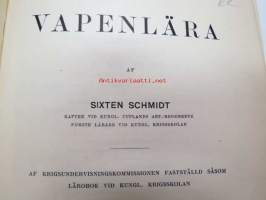 Vapenlära af krigsundervisningskommissionen fastställd såsom lärobok vid kungl. Krigsskolan -aseoppikirja