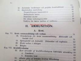 Vapenlära af krigsundervisningskommissionen fastställd såsom lärobok vid kungl. Krigsskolan -aseoppikirja