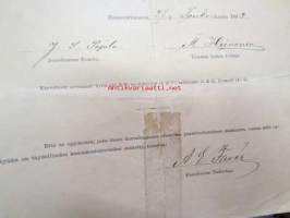 Päästötodistus ylemmästä kansakoulusta poikia varten Hämeenlinnan kaupungissa. Wäinö Kustaa Helenius, 27.5.1892