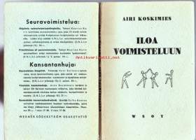 Iloa Voimisteluun, 1943. Ohjelmistoa koulu- ja seuravoimisteluun.