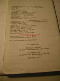 HELSINKI HELSINGFORS  NIMI LUETTELO  1987