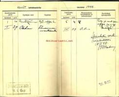Opintokirja 1947 -  todistus