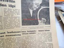 Uusi Aura 6.10.1958 -sanomalehti, &quot;Säiliölaiva TUPAVUORI räjähti ja upposi - Järkyttävä onnettomuus Naantalissa&quot;