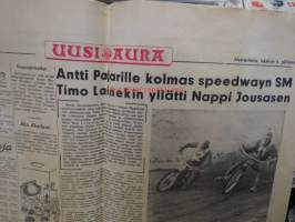 Uusi Aura 6.10.1958 -sanomalehti, &quot;Säiliölaiva TUPAVUORI räjähti ja upposi - Järkyttävä onnettomuus Naantalissa&quot;