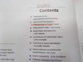 Valokuvan taide - Suomalainen valokuva 2003 / Finnish photography