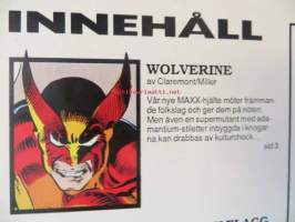 Ruotsin variaatio Marvelin Wolverine #1 Limited Series -lehdestä (MAXX 12/86).